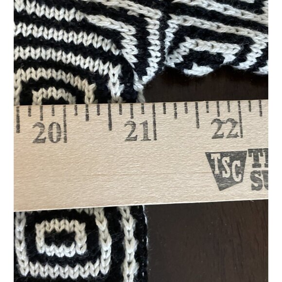 Vintage Womens Joan Leslie 1X Black Sequin Geometric Sweater Short Sleeve Career - Picture 3 of 8